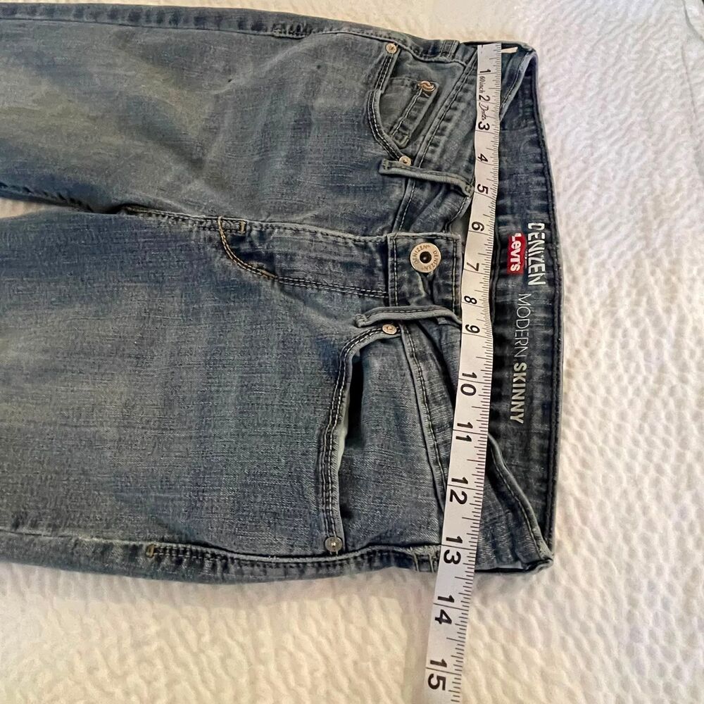 Denizen Levi's Womens Modern Skinny Jeans Size 4, W27, L32 Gray Medium Denim - Picture 14 of 14